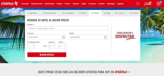mejor buscador de hoteles atrapalo