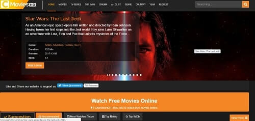 CmoviesHD webs de peliculas online