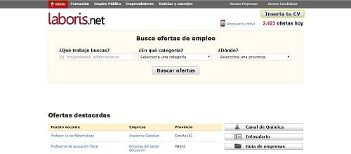 Laboris webs para buscar trabajo