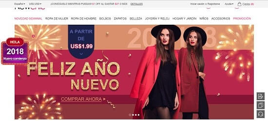 venta de ropa online en new chic