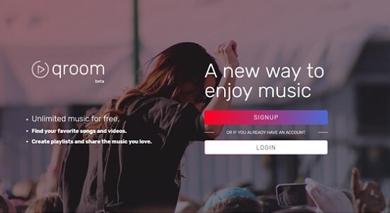 Qroom música online