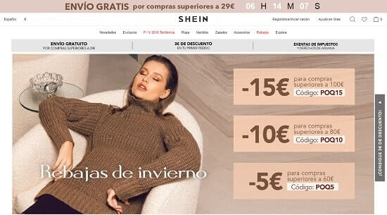 descuentos ropa shein