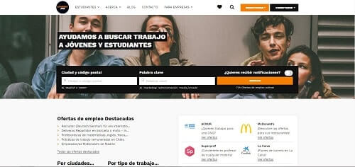 Studentjob paginas de trabajo