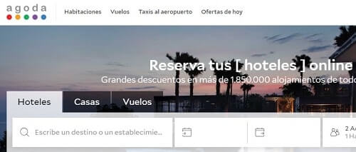 página para comparar hoteles agoda