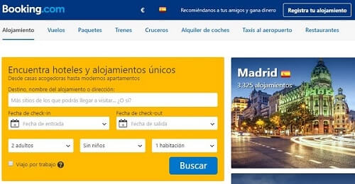 mejor web buscar hoteles booking