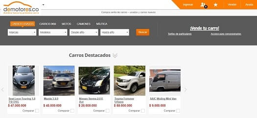 demotores venta vehículos