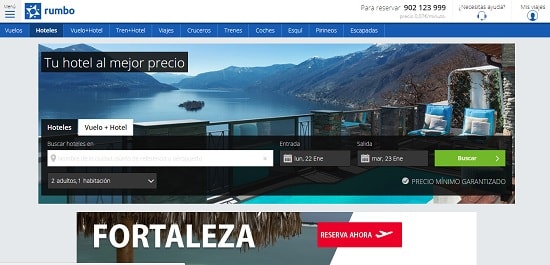 reservar hotel rumbo