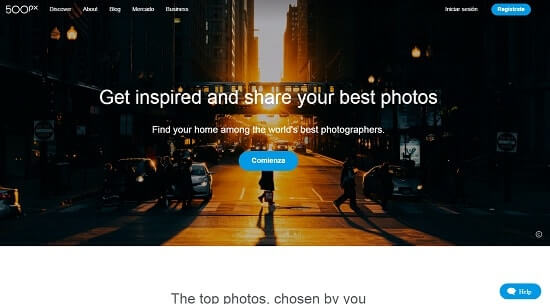 500px fotografia online