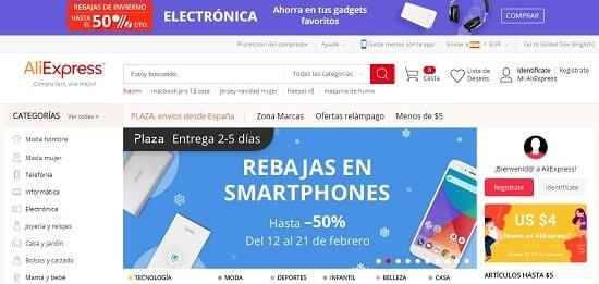 Aliexpress tienda online china