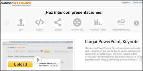 AuthorStream. Páginas para presentaciones