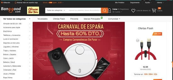 Banggood paginas para comprar cosas chinas