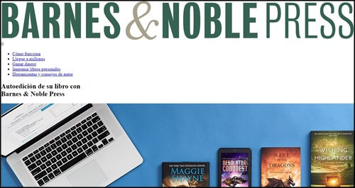 Barnes y Noble Press. Escribir libros on line