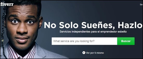 Fiverr. Paginas para escribir textos