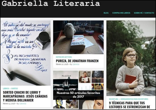 Gabriella Literaria. Blogs de escritura
