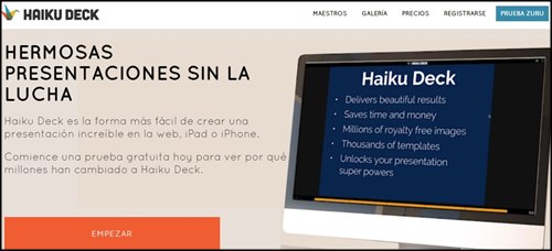 Haiku Deck. Paginas para crear presentaciones online