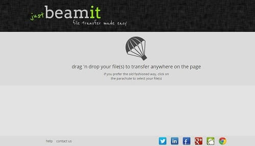 JustBeamIt donde subir archivos