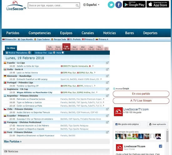 Livesoccertv ver canal + deportes gratis