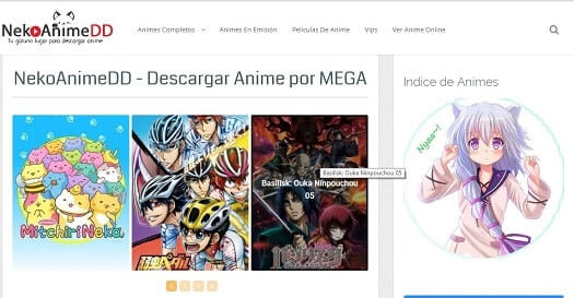 Neko Anime página para descargar anime en español