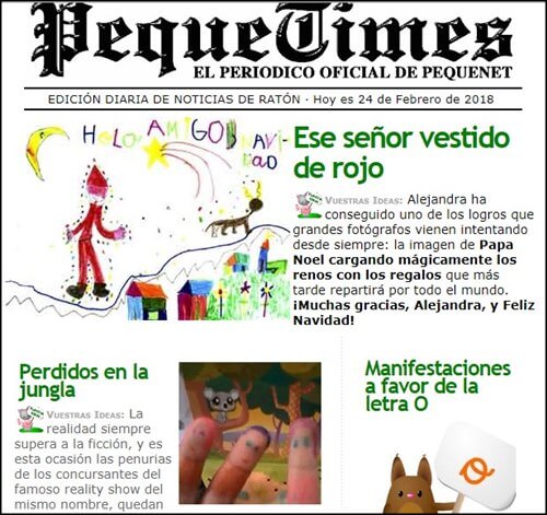 Pequenet periodico en linea para niños