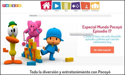 Pocoyo pagina oficial
