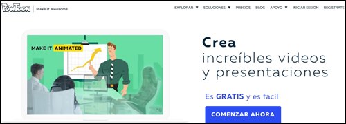 crear animación powtoon