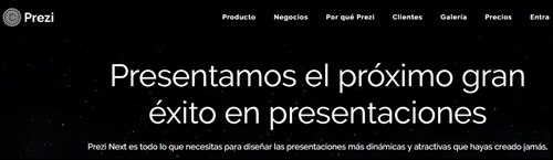Prezi. Paginas para hacer presentaciones dinamicas