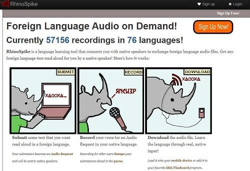 RhinoSpike escucha lecturas de nativos