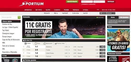 Sportium casas de apuestas online