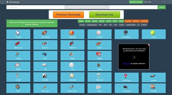 VIP League ver eventos deportivos online