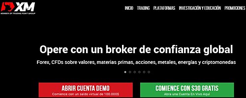 XM paginas para invertir por internet