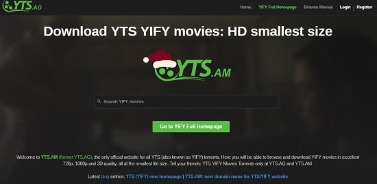 YTS bajar pelis gratis