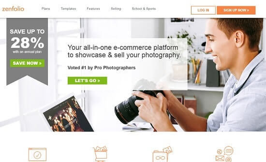 Zenfolio páginas para fotografos