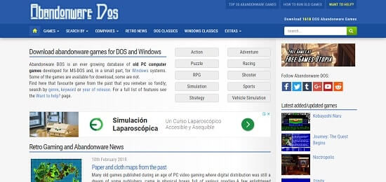 abandonware dos descargar videojuegos