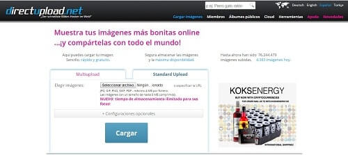 directupload subir imagenes