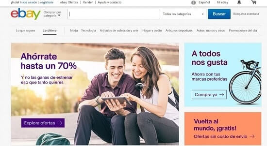 ebay sitios de ventas por internet
