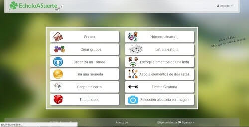 echaloasuerte echar a suertes online