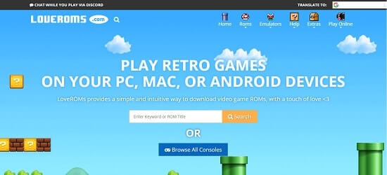 loveroms paginas de juegos