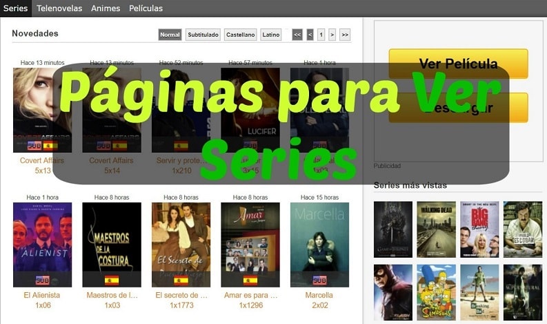 webs para ver series online