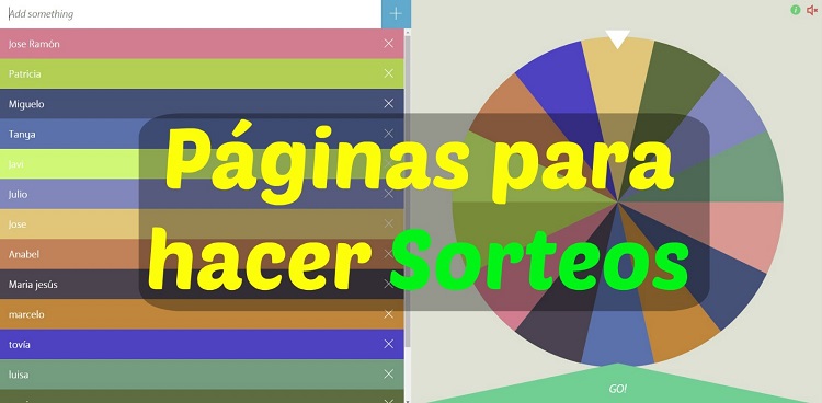 páginas para sorteos