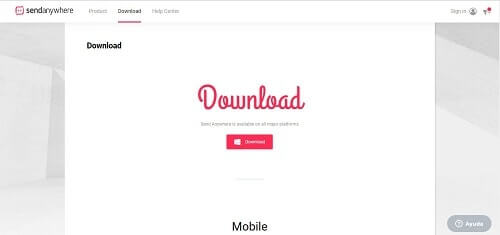 sendanywhere subir archivos gratis