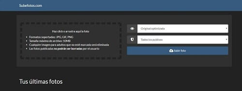 subefotos servidor de imagenes