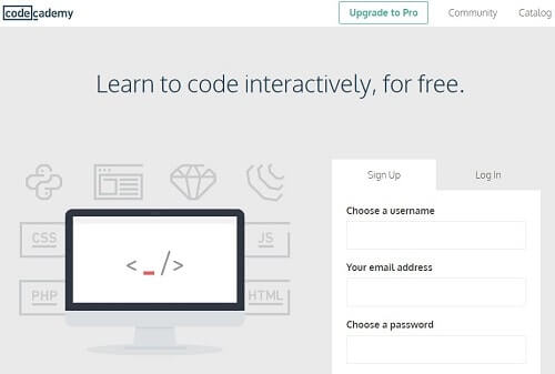 Code Academy programas para aprender a programar