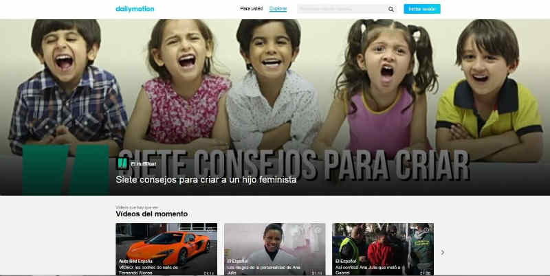 DailyMotion Páginas de vídeos como youtube