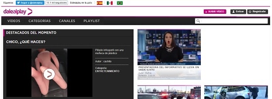 DaleAlPlay Plataformas para subir vídeos