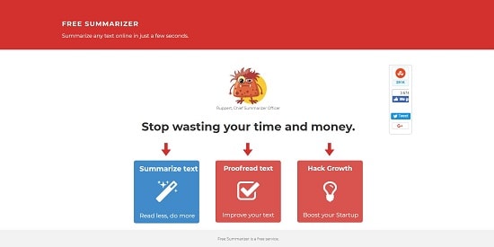 Free Summarizer Resumidor de textos gratis sin descargar