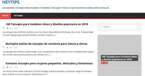 Hey tips para tatuajes