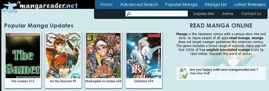 MangaReader Mangás online español