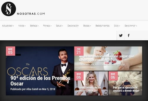 nosotras.com mujeres en la web