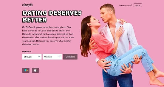 OkCupid visita cupido