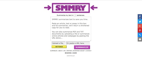 SMMRY Pagina que hace resumenes